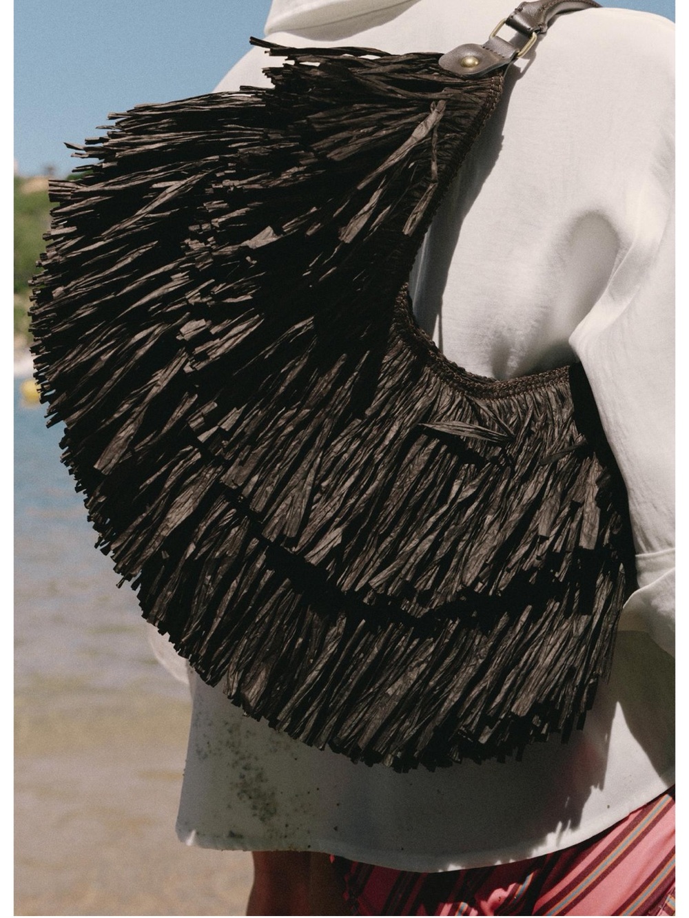 NWT Zara fringe tote bag